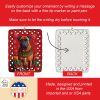 Bullmastiff Holiday Christmas Porcelain Ornament Christmas Tree Hanging Decorations for Home Christmas Holiday, Rectangle, Gift, Multicolor